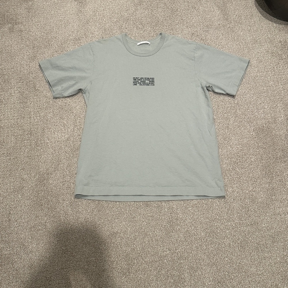 Helmut Lang sage green top